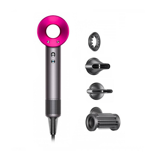 Dyson HD15 Supersonic — никель/фуксия