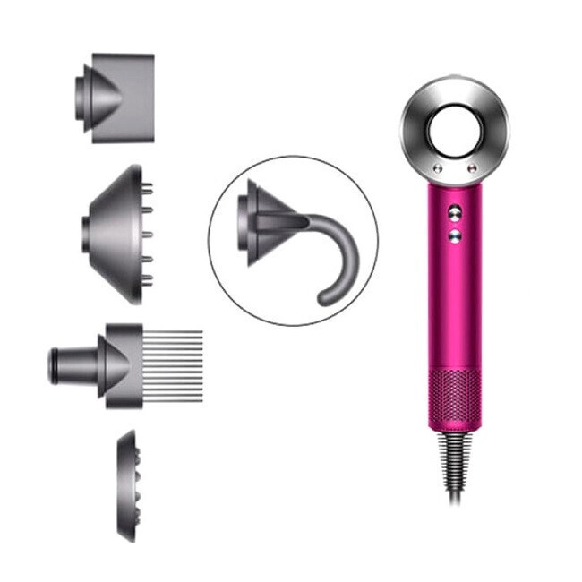 Dyson HD07 Supersonic — фуксия/никель
