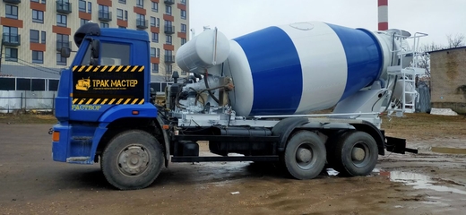 покраска автобетоносмесителя