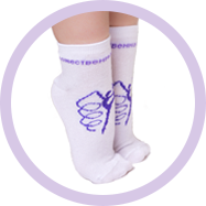 носки для художественной гимнастики с усиленной подошвой производителя Brandsocks носки с усиленной подошвой Brandsocks