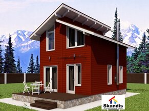 Норвежский дом с баней за один день Норвежский дом с баней за один день