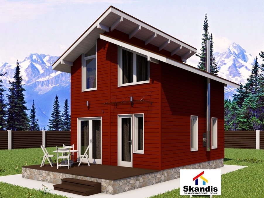 проект норвежского дома 60 с баней проект норвежского дома 60 с баней
