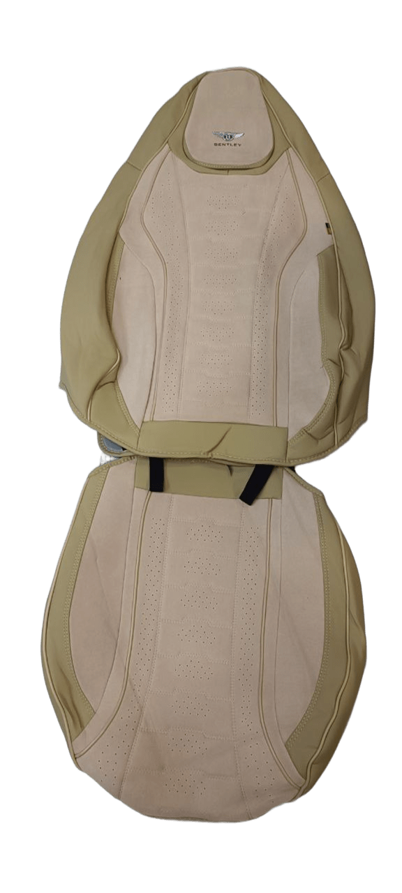 Бежевые каркасные авточехлы  