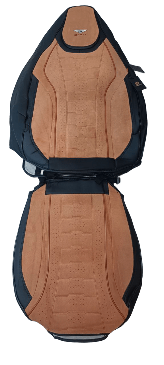 Чёрно‑коричневые каркасные авточехлы  