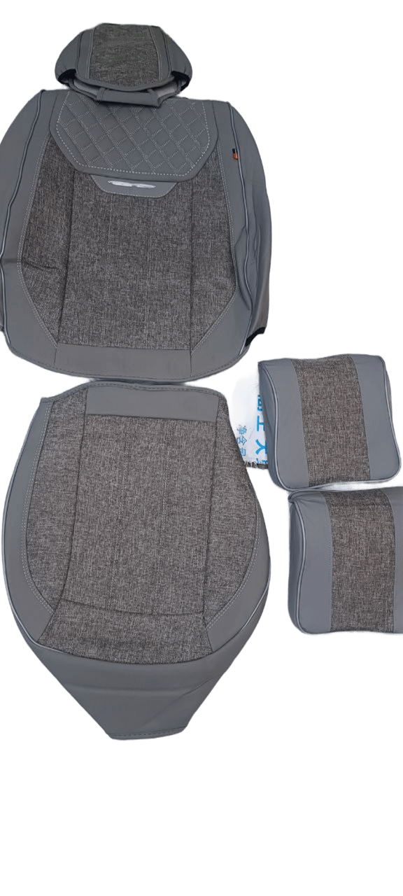 Серые каркасные авточехлы  