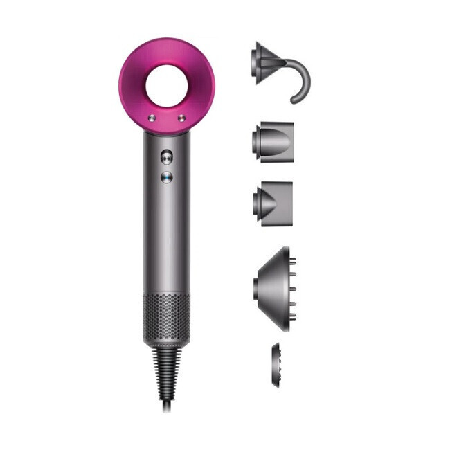 Dyson HD08 Supersonic — никель/фуксия
