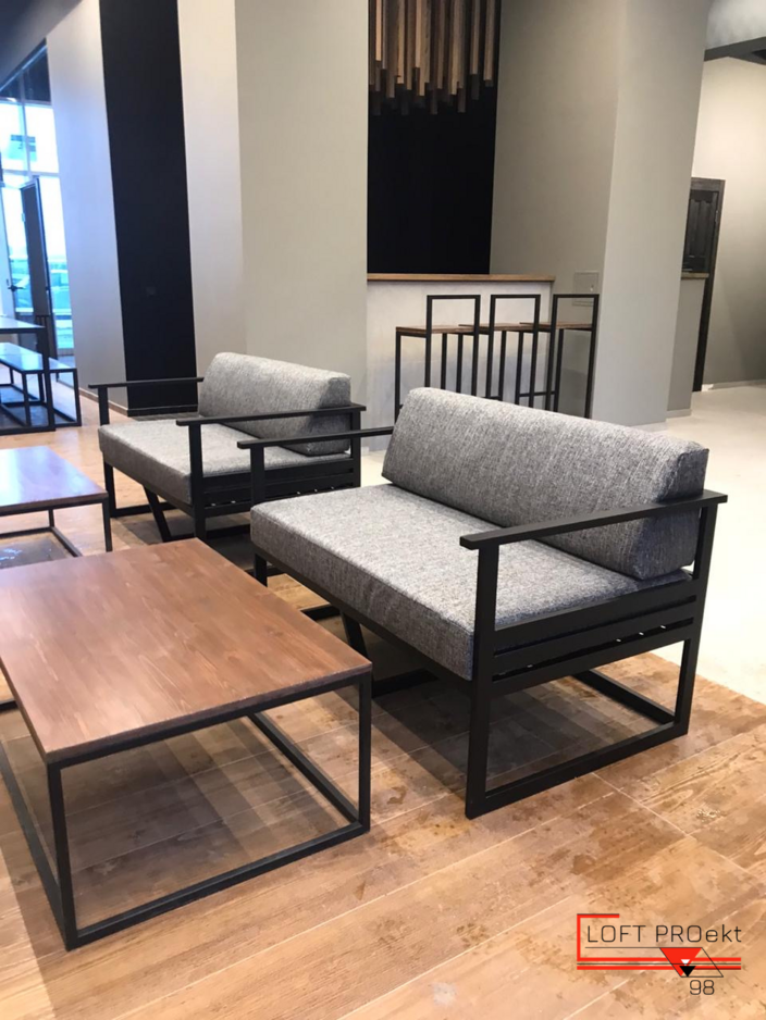 мебель из металла лофт диваны