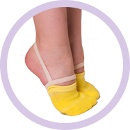 полупальцы желтого цвета Brandsocks