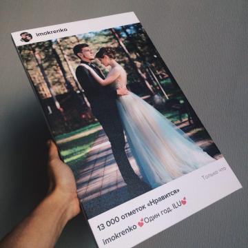 Instagram на холсте