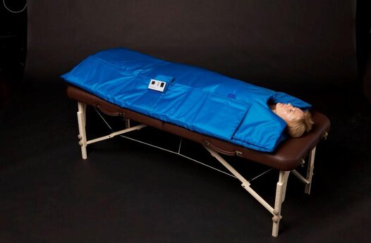 пациент лежащий в термоодеяле для СМП Одеяло с подогревом для автомобилей СМП(скорой медицинской помощи))