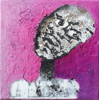 The Look of a Madman – Nelya Akimova Oil portrait of a madman with visionary eyes