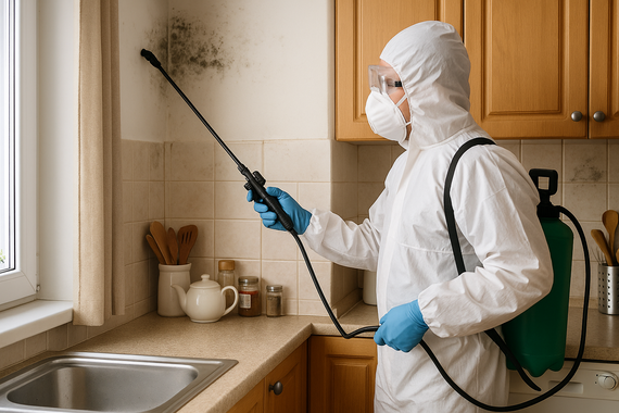 Дезинфекция кухни от плесени