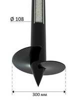 Винтовая свая диаметром 108 мм с оголовком