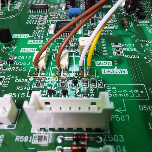 Точки подключения обманки Toshiba GR-X56FR