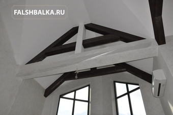 декоративные балки цвета венге в Крекшино