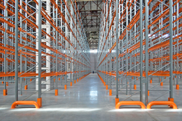 Полочный мезонинный стеллаж