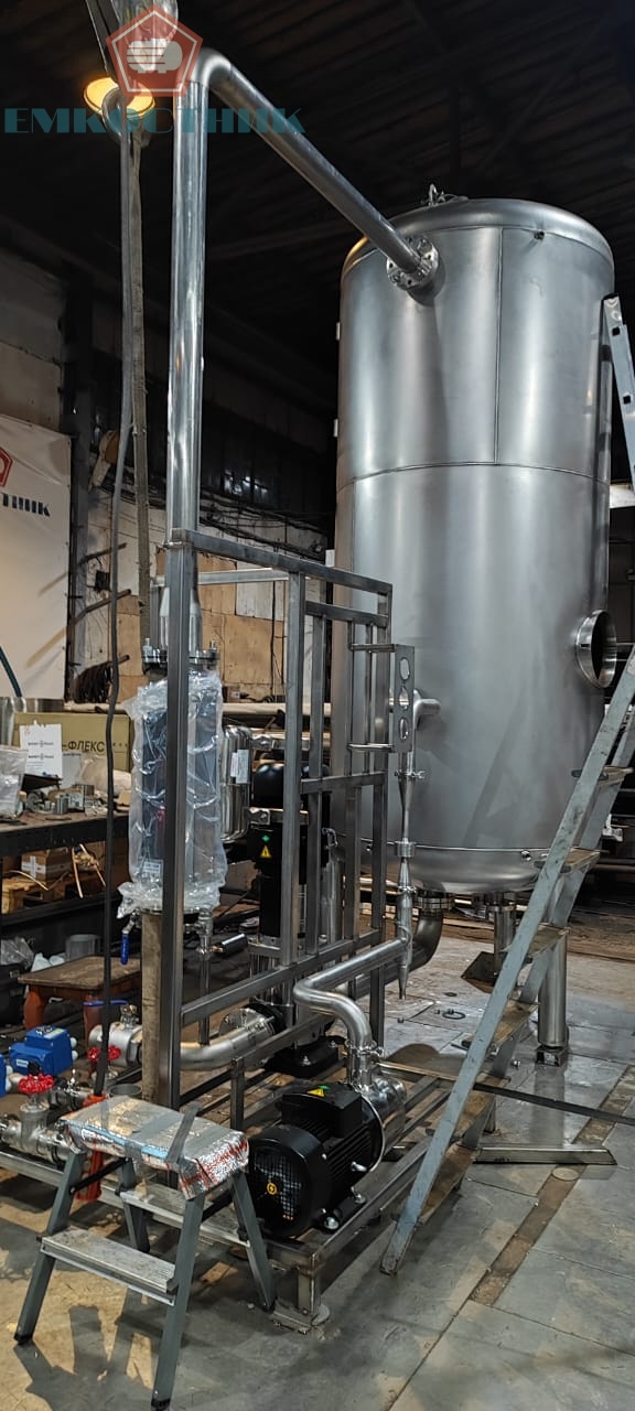Емкость санитарной озоновой установки V – 3,1 м³