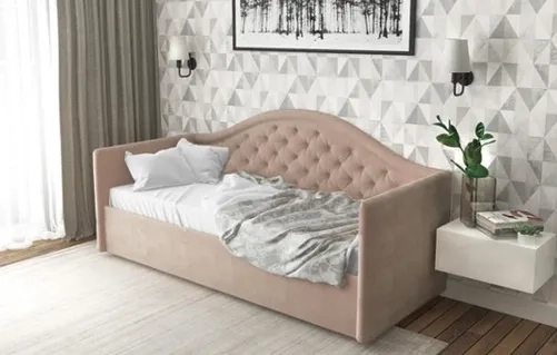 Купить односпальную кровать на заказ Милан 42