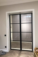 Стеклянная лофт дверь заказать