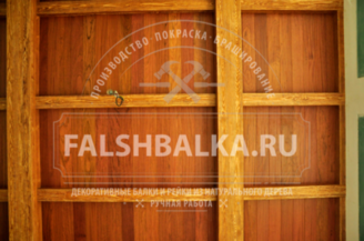 фальшбалки из лиственницы крашенные