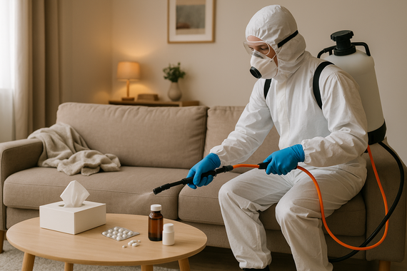 Дезинфекция гостиной