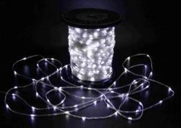 Светодиодная гирлянда "Краса" 200м, 2000 LED, прозрачный провод, белая