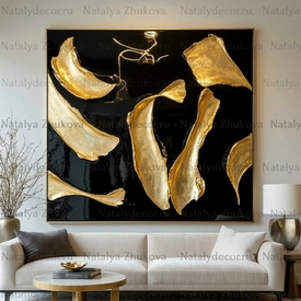 Картина из коллекции Натальи Жуковой " Black Gold Pearl "