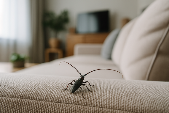 Усач на диване