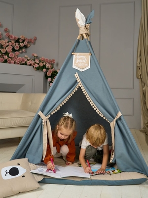 Вигвам ребёнку. Vigvam.Rebenku. Игра в вигваме кукольный театр.