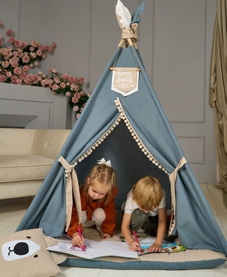 Вигвам ребёнку. Vigvam.Rebenku. Игра в вигваме кукольный театр.