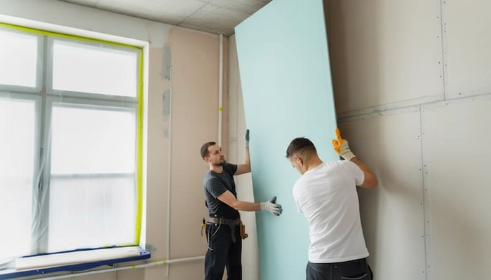 монтаж гипсокартона