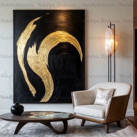 Картина из коллекции Натальи Жуковой " Black Gold Pearl "