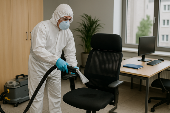 Химчистка кресла в офисе
