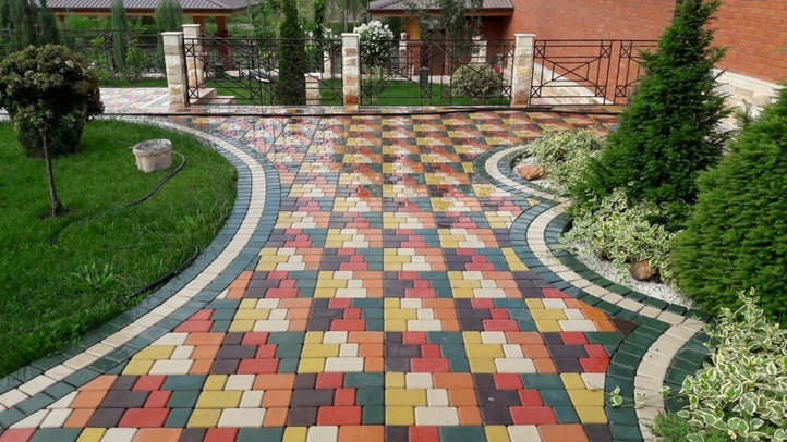Укладка тротуарной плитки