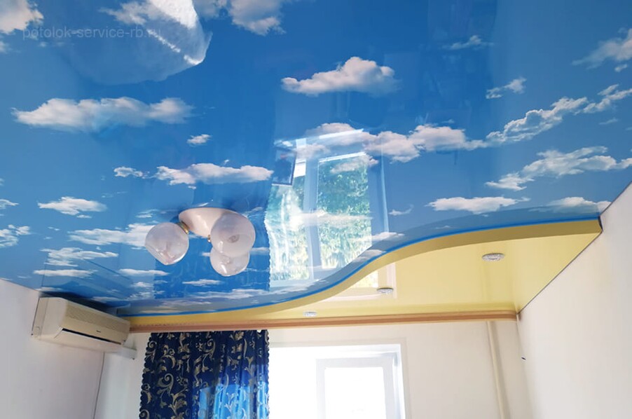 Фотопечать на натяжном потолке