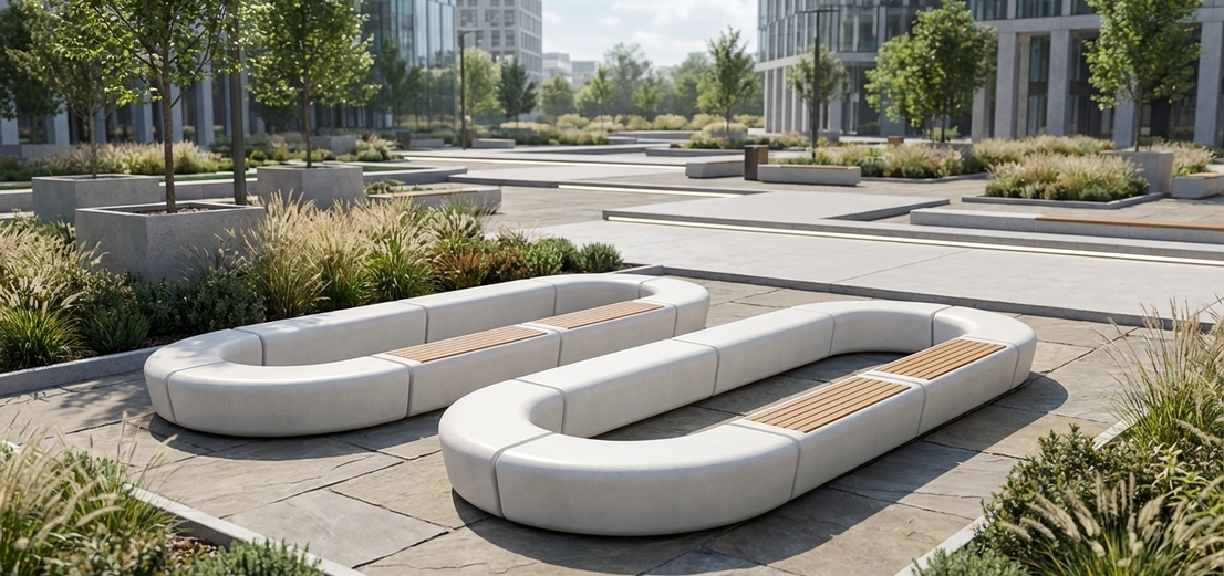 Уличная мебель VERN из бетона