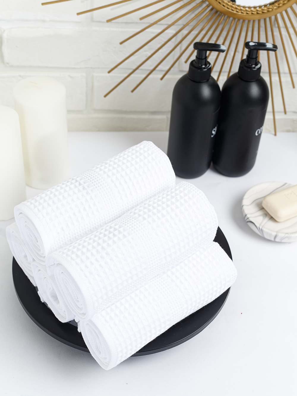 Waffle towels