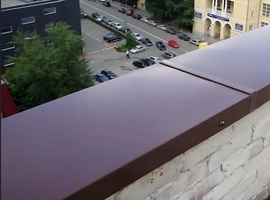 безфальцевые парапеты для многоэтажки