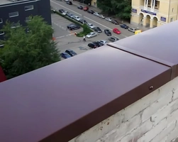 безфальцевые парапеты для многоэтажки