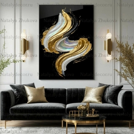 Картина из коллекции Натальи Жуковой " Black Gold Pearl "