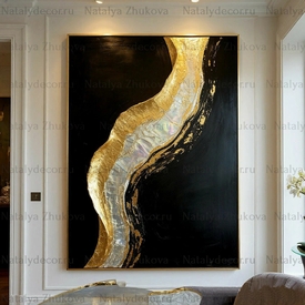 Картина из коллекции Натальи Жуковой " Black Gold Pearl "