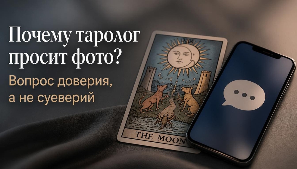 Почему таролог просит фото Вопрос доверия, а не суеверий. Советы по безопасности.