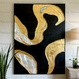 Картина из коллекции Натальи Жуковой " Black Gold Pearl "