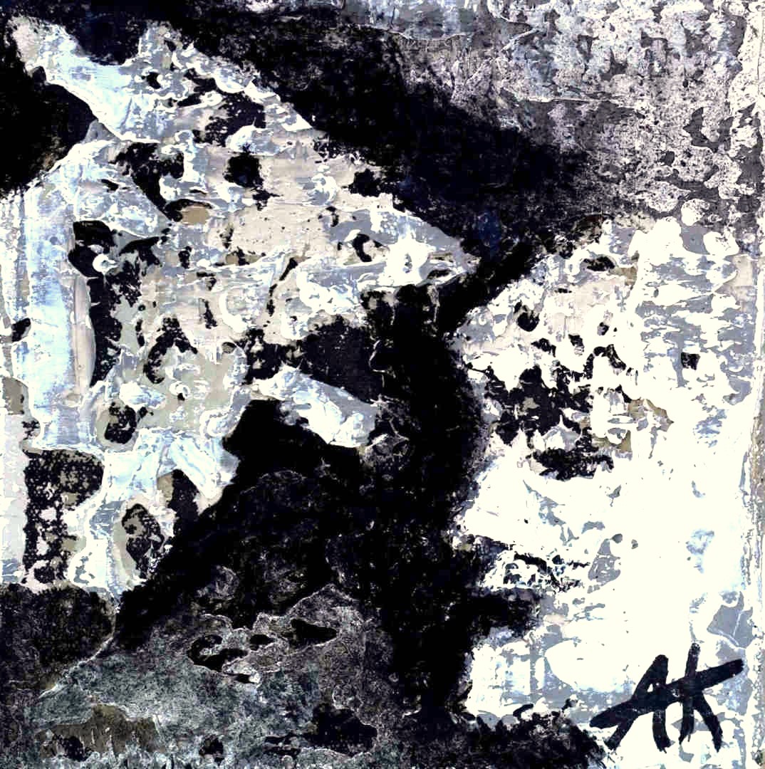 Emotional animal-human dialogue painting
