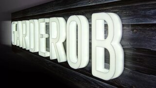 Объемные световые буквы полное свечение
