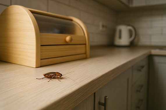 Таракан на кухне
