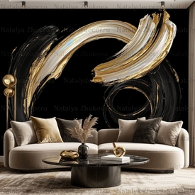 Картина из коллекции Натальи Жуковой " Black Gold Pearl "
