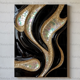 Картина из коллекции Натальи Жуковой " Black Gold Pearl "