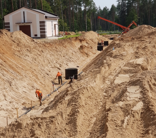 Устройство дренажных колодцев в Минске