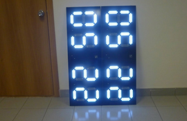 Светодиодное табло для хоккея 135х85_15х4_10х25S128х16